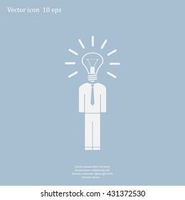 Pictograph of bulb concept
