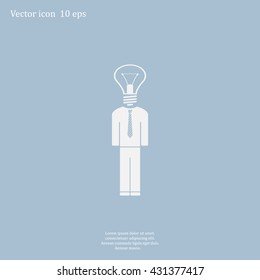 Pictograph of bulb concept