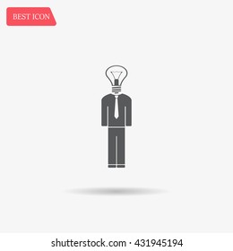 Pictograph of bulb concept