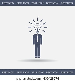 Pictograph of bulb concept