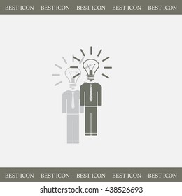 Pictograph of bulb concept