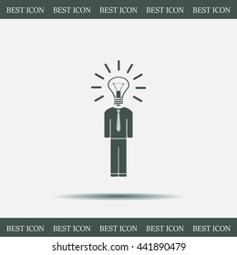Pictograph of bulb concept