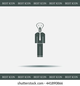 Pictograph of bulb concept