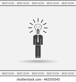 Pictograph of bulb concept