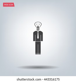 Pictograph of bulb concept