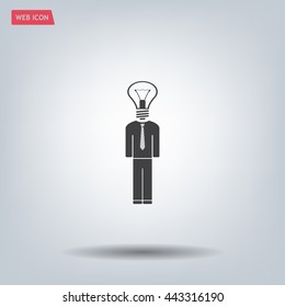 Pictograph of bulb concept