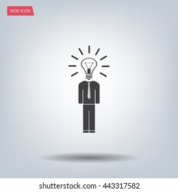 Pictograph of bulb concept