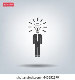 Pictograph of bulb concept