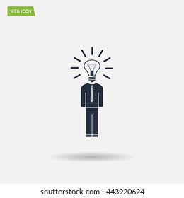 Pictograph of bulb concept