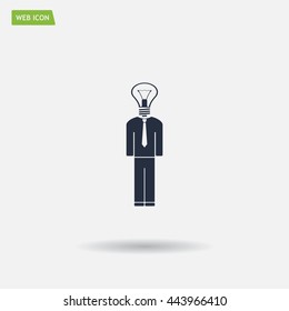 Pictograph of bulb concept