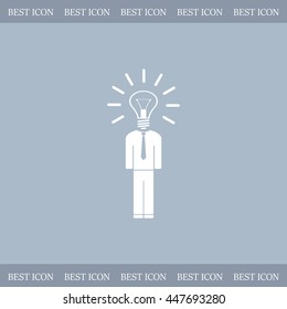 Pictograph of bulb concept