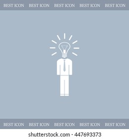 Pictograph of bulb concept