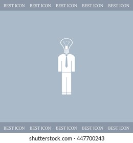 Pictograph of bulb concept