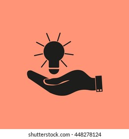 Pictograph of bulb concept