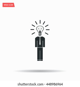 Pictograph of bulb concept