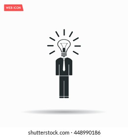 Pictograph of bulb concept