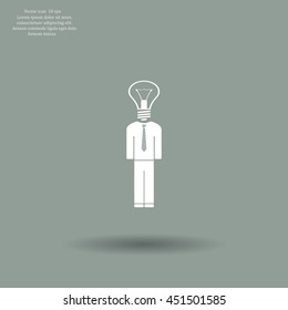Pictograph of bulb concept