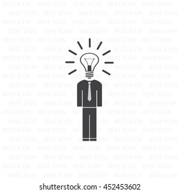 Pictograph of bulb concept