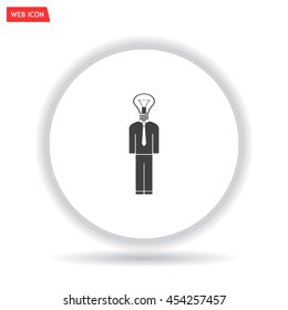 Pictograph of bulb concept