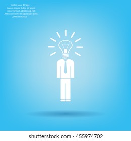Pictograph of bulb concept