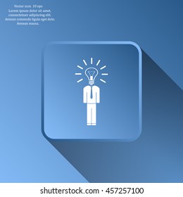 Pictograph of bulb concept