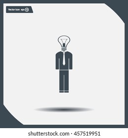 Pictograph of bulb concept