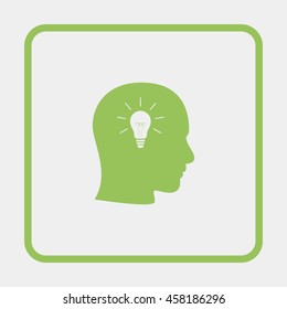 Pictograph of bulb concept.