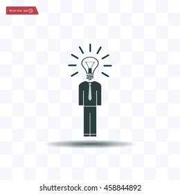 Pictograph of bulb concept