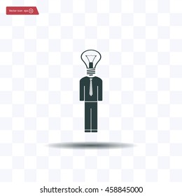 Pictograph of bulb concept
