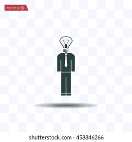 Pictograph of bulb concept
