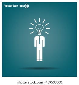 Pictograph of bulb concept