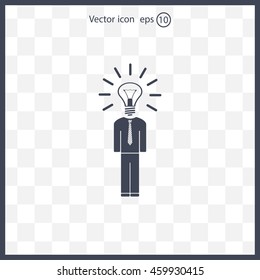 Pictograph of bulb concept
