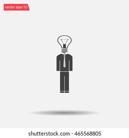 Pictograph of bulb concept