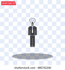 Pictograph of bulb concept