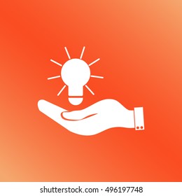 Pictograph of bulb concept