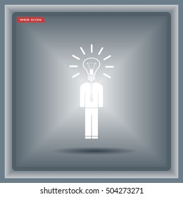 Pictograph of bulb concept