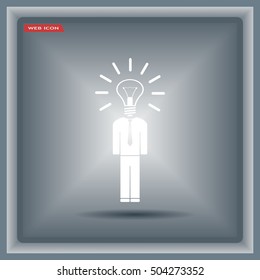 Pictograph of bulb concept