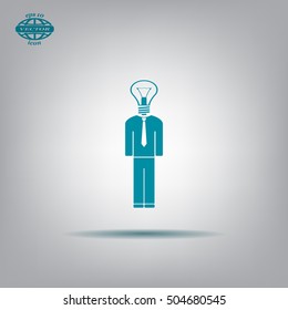 Pictograph of bulb concept