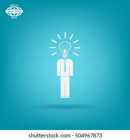 Pictograph of bulb concept