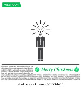 Pictograph of bulb concept