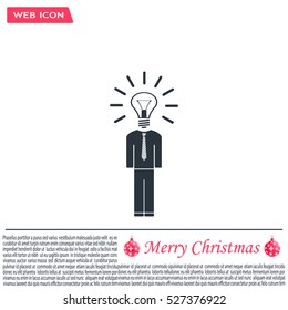 Pictograph of bulb concept