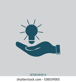Pictograph of bulb concept