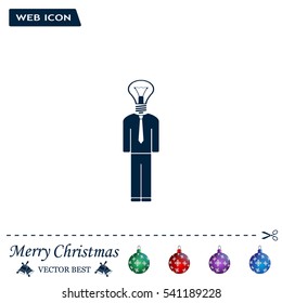 Pictograph of bulb concept
