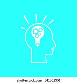 Pictograph of bulb concept