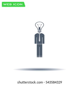 Pictograph of bulb concept