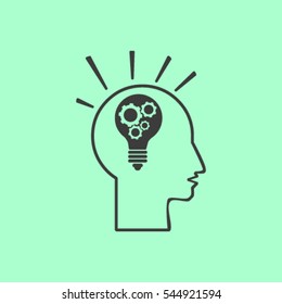 Pictograph of bulb concept