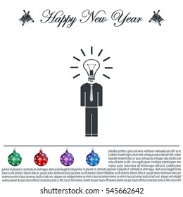 Pictograph of bulb concept