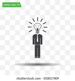 Pictograph of bulb concept