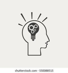 Pictograph of bulb concept
