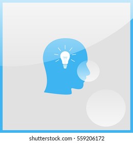 Pictograph of bulb concept.